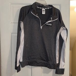PINK grey and white pull over